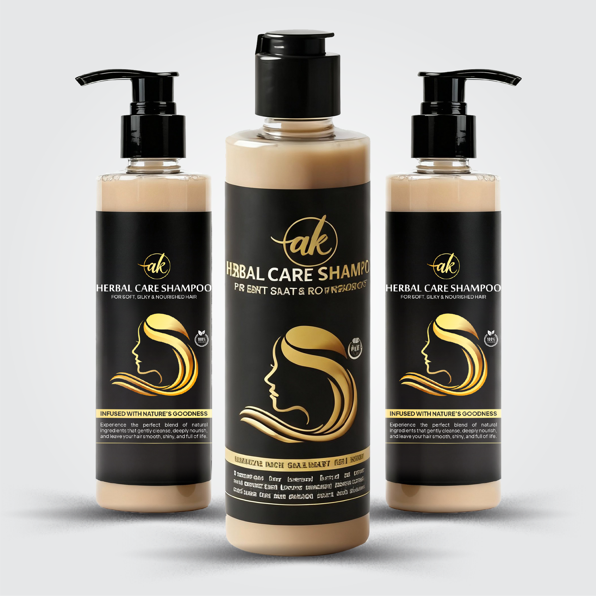 AK Organic Hair Shampoo Pack-3