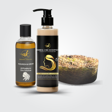 Oil + Shampoo + Loofah Soap | 100% Natural & Organic